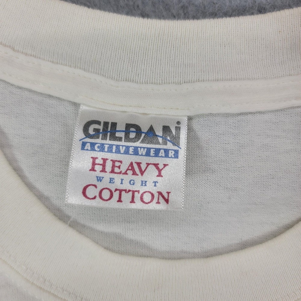 Gildan Shirt Mens Medium White Noah's Ark Heifer Project Graphic Tee Religious - Picture 3 of 8